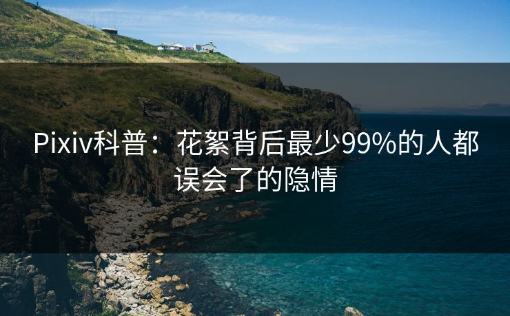 Pixiv科普：花絮背后最少99%的人都误会了的隐情